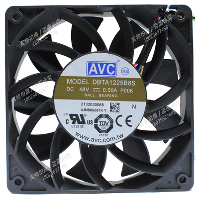 AVC AVC DBTA1225B8S 48V 0.5A 4线 风扇12厘米12cm