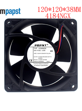 全新原装德国风机 TYP 4184NGX风扇24V 3.5W 12038 12CM 铝框风扇