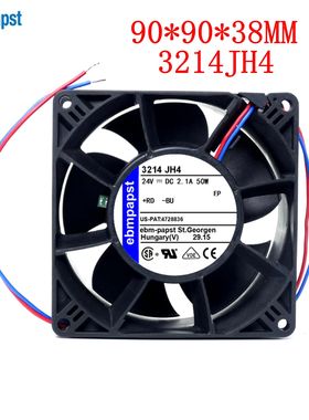 百分百全新原装德国 3214JH4风扇 92X92X38MM 24VDC 散热风扇9038