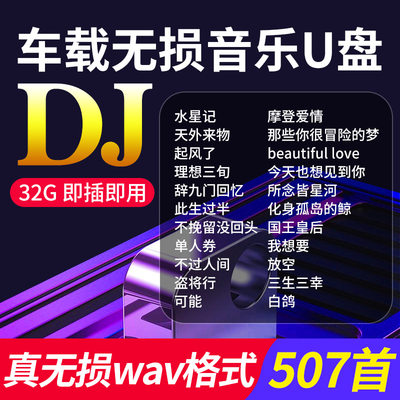 车载u盘歌曲2024年新款高品质流行新歌dj劲爆网红汽车专用优盘