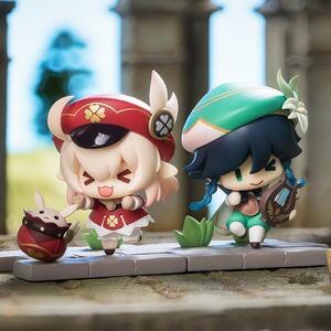 原神盲盒蒙德篇战场英姿主题系列动漫手办可莉周边车载玩偶摆件