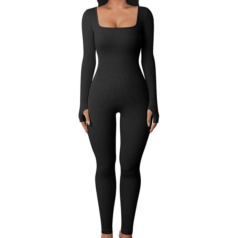 跨境秋冬螺纹长款连体瑜伽服女速干跑步健身运动连体衣长袖瑜伽裤,个性定制/设计服务/DIY,连衣裙加工定制,淘宝优惠券,粉丝福利购,淘宝优惠卷
