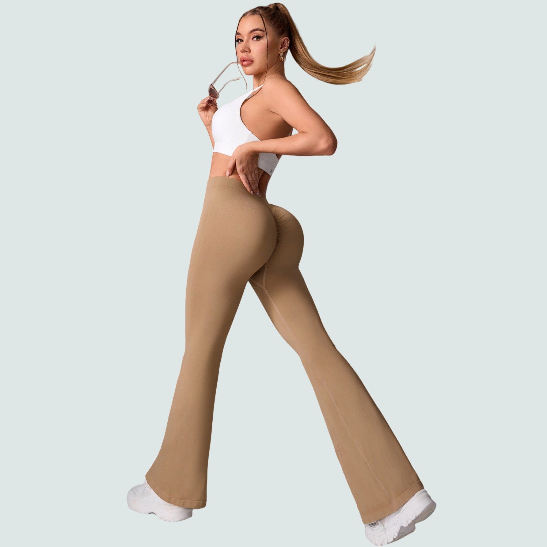 高腰收腹欧美瑜伽裤女深喇叭蜜桃臀运动紧身裤高弹跑步健身长裤,个性定制/设计服务/DIY,连衣裙加工定制,淘宝优惠券,粉丝福利购,淘宝优惠卷