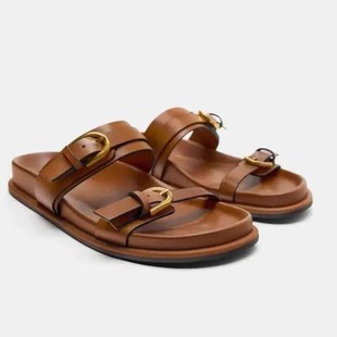 beach slippers flat 女沙滩平底凉鞋 厚底凉拖鞋 sandals women