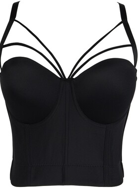 Bodice Summer Top Sleeveless Short Sexy Female Push Up Crop