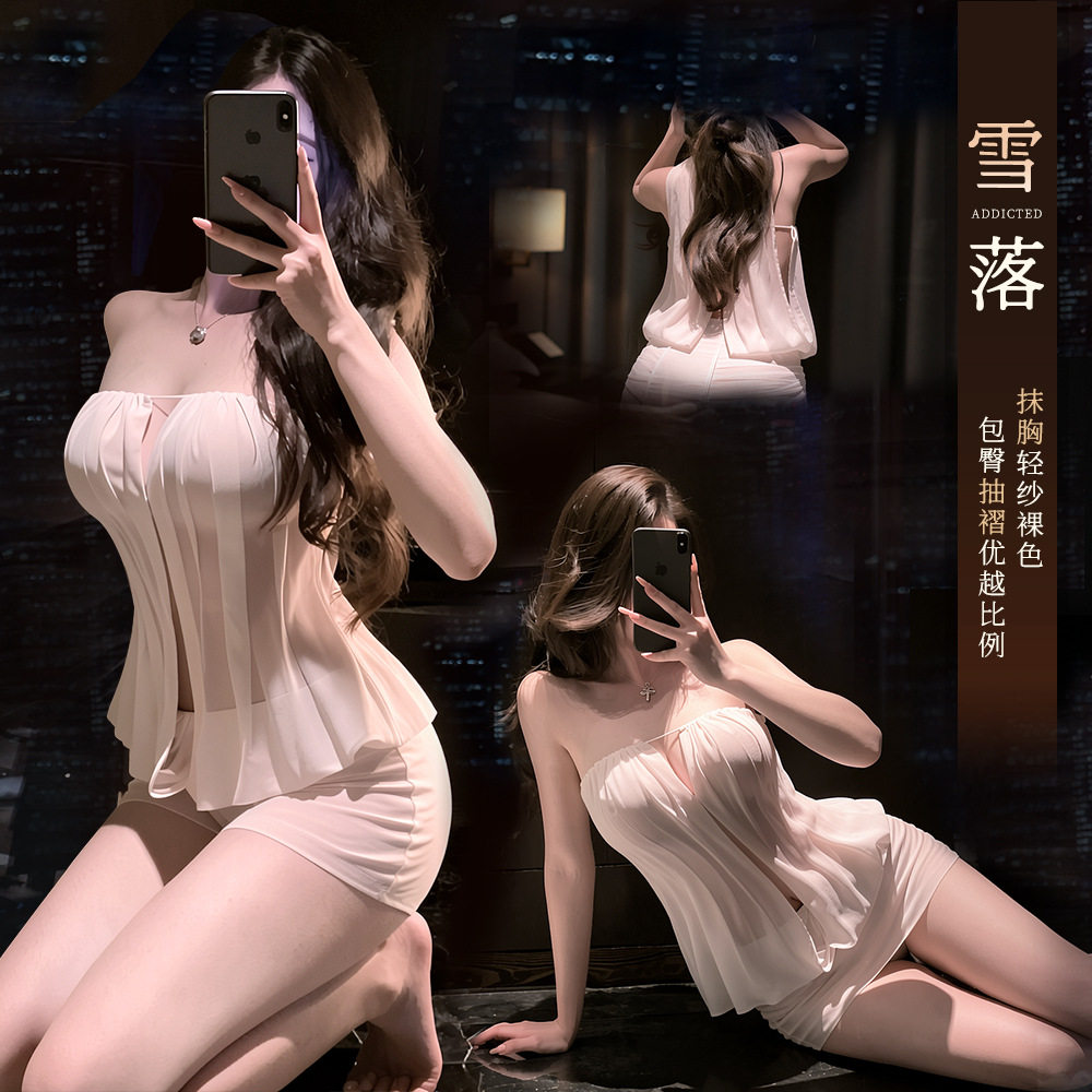 夜听香情趣内衣性感网纱透视包臀裙纯欲辣妹诱惑制服qqny睡衣女