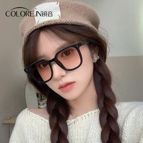 腮红眼镜日落色墨镜素颜神器