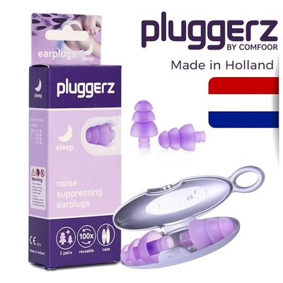 pluggerz荷兰隔音耳塞防噪音真空睡眠学生寝室男女宿舍吵闹超静音