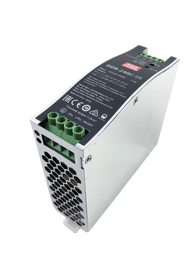 明纬DDR-240B/240C/240D导轨电源240W直流转直流24V/48V 110V转