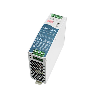 台湾明纬SDR-120-24导轨型开关电源120W24V5A MW工控通用sdr12024