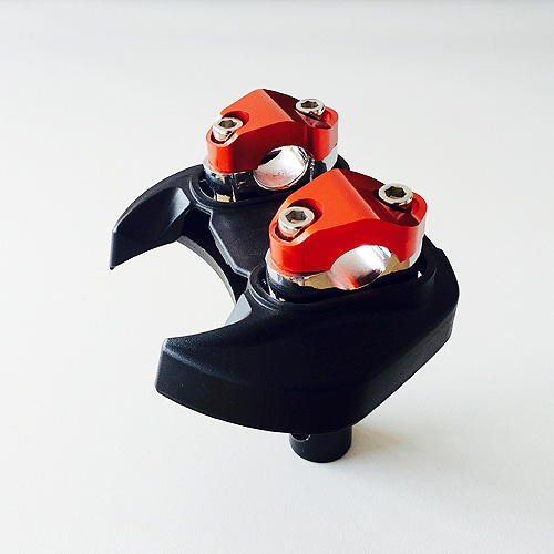 电动摩托踏板车魔术把高低把22mm分离压块龙头底座压码支架套装