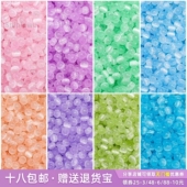 4mm马卡龙拉丝猫眼玻璃米珠手工diy串珠散珠手链项链饰品配件材料