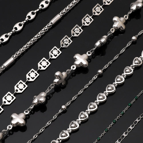 链条o字链珠链手工链子diy链子