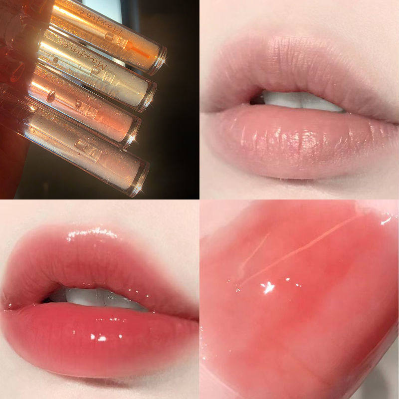 玻璃唇嘟嘟唇釉填充丰唇不沾杯透明唇彩口红学生浅色水光唇蜜唇膜