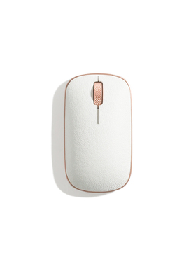 AZIO 复古经典真皮无线蓝牙鼠标双模连接耐用办公游戏笔记本电脑