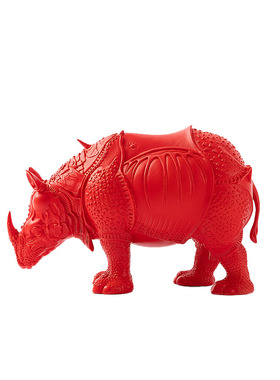 SECRET树脂卡通庭院犀牛雕塑