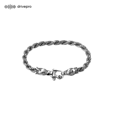 ArthurK925银麻花编织手链