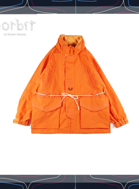 Norbit 登山帕克日系工装风立领夹克宽松防风多口袋户外外套