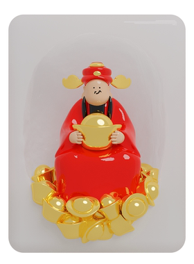 艺术品尽芷悲伤树脂桌面摆件