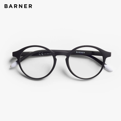 BARNER防蓝光眼镜TR90椭圆素颜