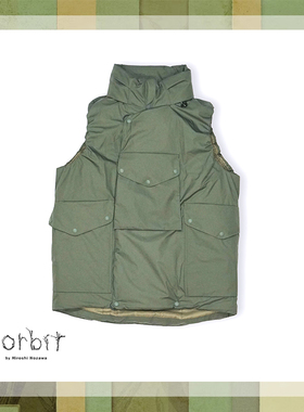 Norbit 山系机能羽绒马甲 冬季保暖多口袋宽松休闲立领背心外套