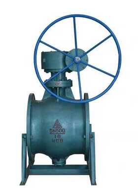 高山阀门铸钢法兰偏心半球阀BQ340H-16C25涡轮固定式球阀DN501600