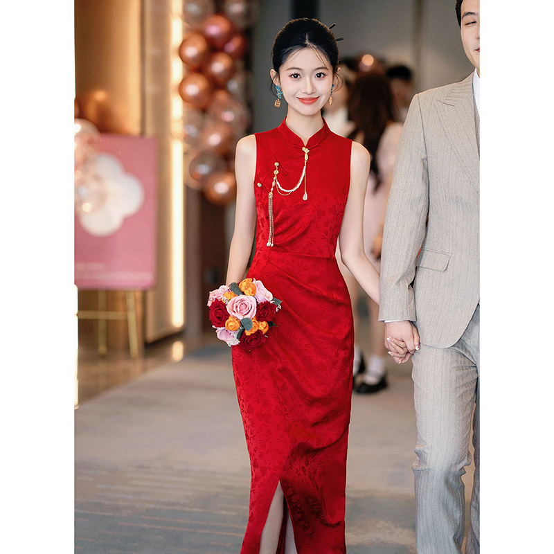 订婚宴结婚旗袍中式敬酒服