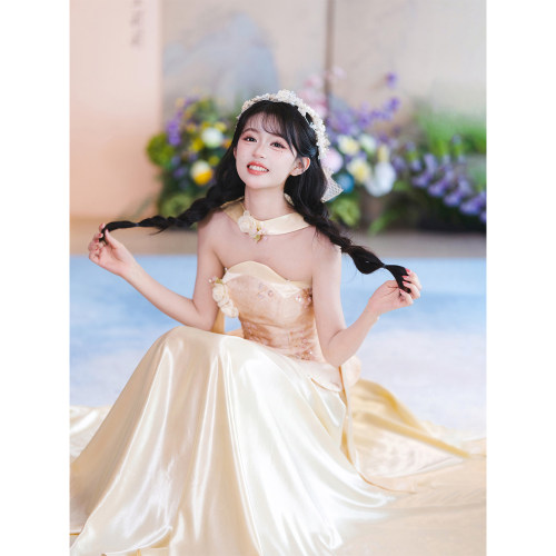 新中式抹胸敬酒服新娘高级感夏季