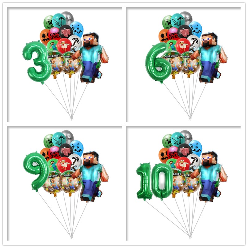 我的世界铝膜气球卡通mincraft