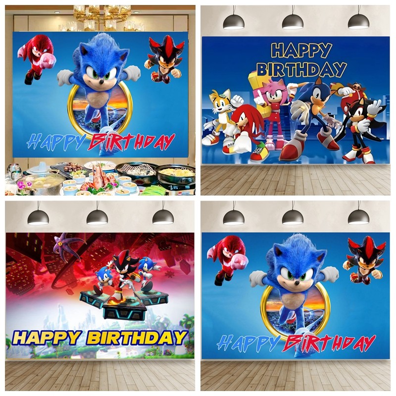 Sonic刺猬索尼克主题Tails生日名字海报定制男孩周岁布置背景画布,节庆用品/礼品,节日装扮用品,淘宝优惠券,粉丝福利购,淘宝优惠卷
