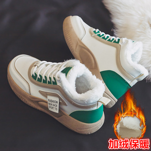 潮流学生高帮运动防滑加绒加厚保暖棉鞋 马丁男鞋 工装 雪地靴男春季