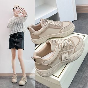百搭板鞋 春季 ins潮鞋 运动休闲鞋 2024新款 学生小白鞋 软底软面女鞋