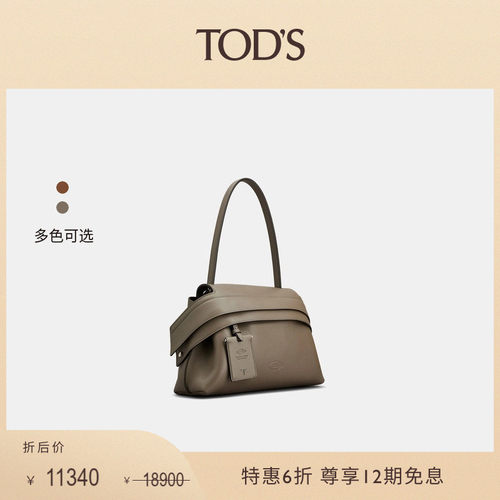 TOD'SWAVEBAG小号皮革手袋