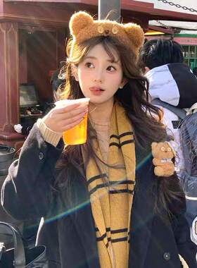 原版定制北京环球影城小熊tim发箍可爱卡通毛绒游玩拍照发卡头饰