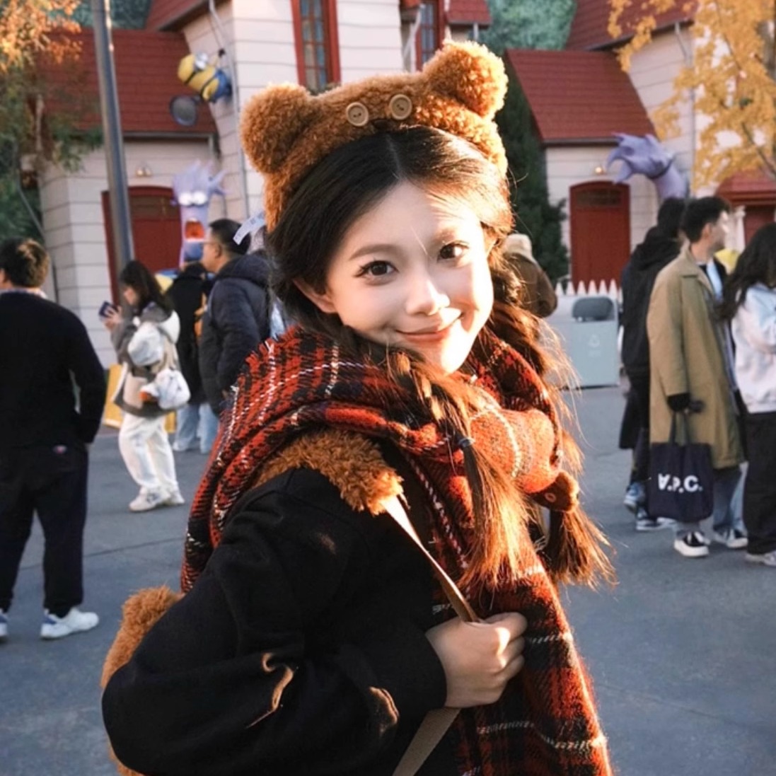 北京环球影城tim小熊头箍可爱