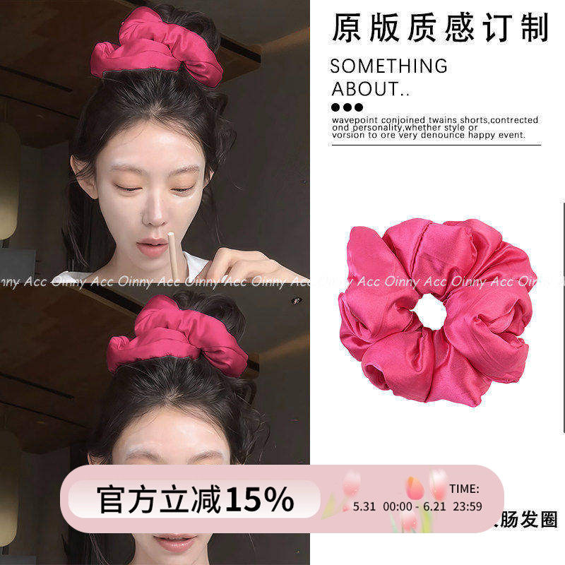 迪迪不畏同款枕头大肠发圈女不伤发睡眠卷发神器复古充棉大号头绳