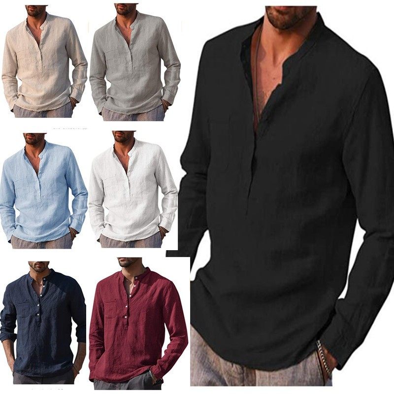 亚马逊爆款 外贸热卖男士长袖领休闲沙滩仿亚麻衬衫男装,个性定制/设计服务/DIY,连衣裙加工定制,淘宝优惠券,粉丝福利购,淘宝优惠卷