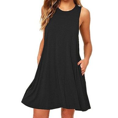 女装连衣裙 外贸跨境无袖口袋背心连衣裙,个性定制/设计服务/DIY,连衣裙加工定制,淘宝优惠券,粉丝福利购,淘宝优惠卷