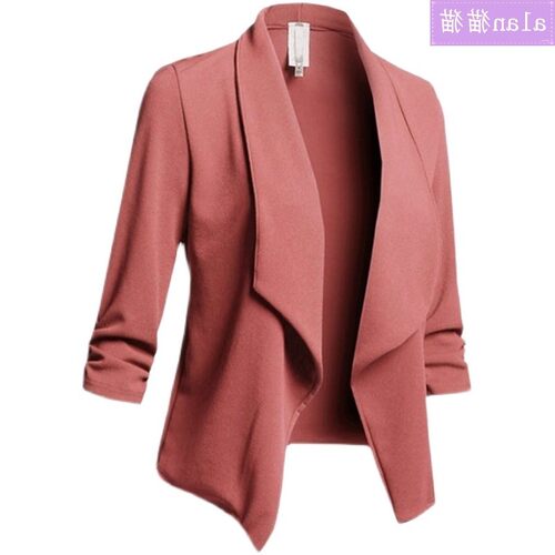 Women's spring plus size slim suit coat jacket blazer top
