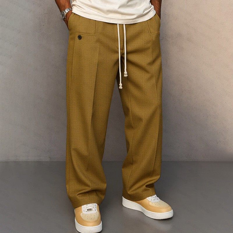 男士纯色纽扣舒适日常直筒都市风格抽绳休闲裤,个性定制/设计服务/DIY,连衣裙加工定制,淘宝优惠券,粉丝福利购,淘宝优惠卷