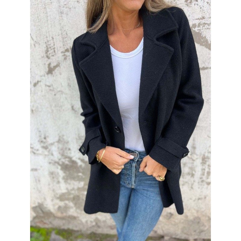 亚马逊欧美跨境秋冬新款外贸女装毛呢外套休闲宽松翻领上衣女,模玩/动漫/周边/娃圈三坑/桌游,lolita洛丽塔连衣裙,淘宝优惠券,粉丝福利购,淘宝优惠卷