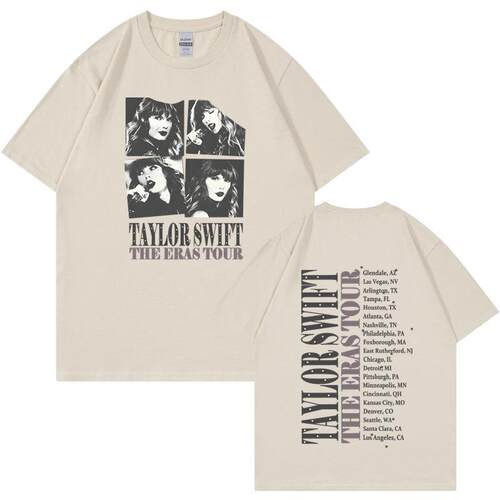 外贸跨境亚马逊新品爆款欧美Taylor Swift圆领t恤印花男女短袖衫