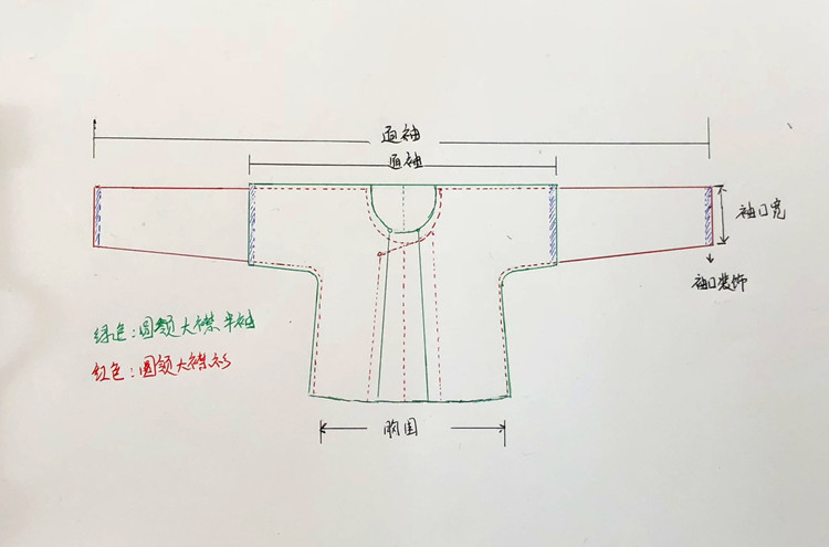 执虚原如盈衣坊汉服定制唐圆领大襟衫/半袖来料加工工费坦领