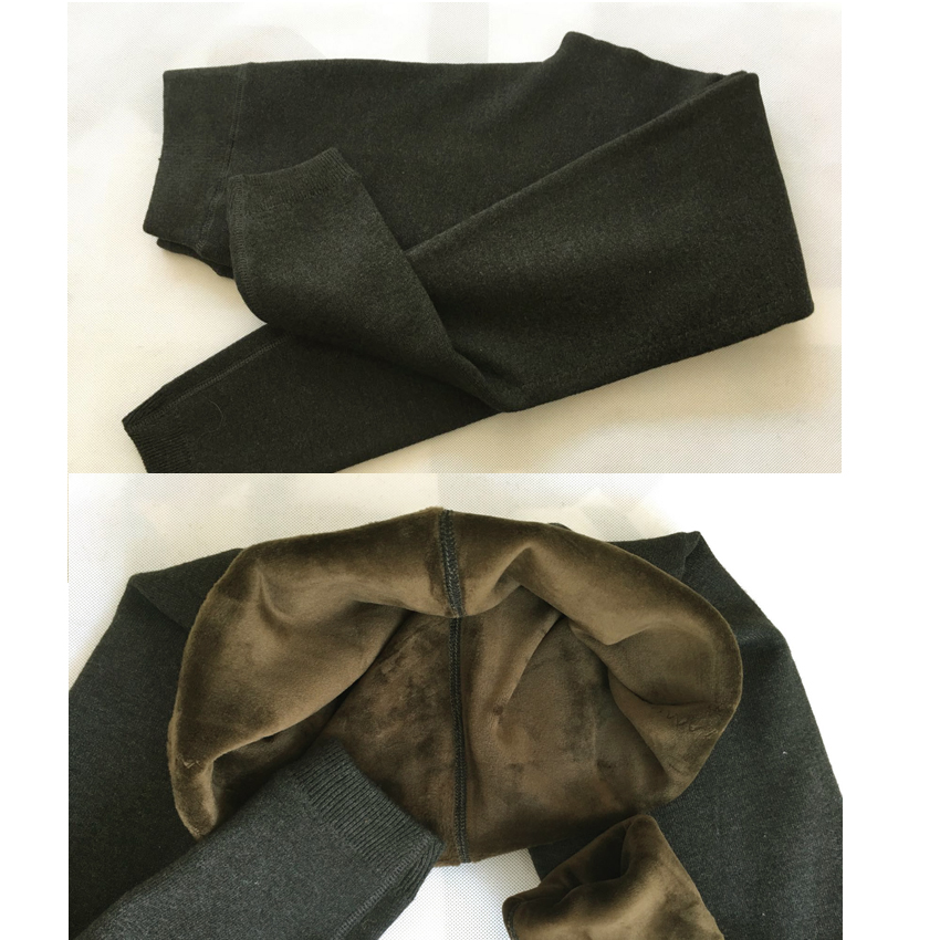 工厂无标 贴身超柔双层加厚交织羊毛加绒棉裤 寒冬抗风保暖裤包邮