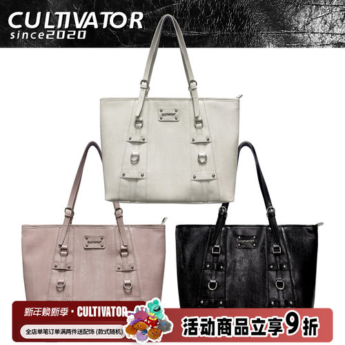 cultivator原创小众复古百搭大容量通勤托特包单肩手提菜篮包2025