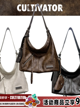 Cultivator原创小众复古休闲百搭单肩斜跨通勤包托特包2024冬