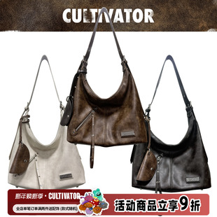 Cultivator原创小众复古休闲百搭单肩斜跨通勤包托特包2024冬