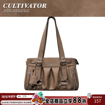 Cultivator原创小众复古休闲风百搭通勤单肩斜挎手提包2025秋冬新