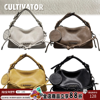 Cultivator原创小众复古百搭休闲手提斜挎波士顿吐司包2025夏女新