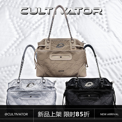Cultivator原创小众千禧辣妹小香风拼接通勤单肩斜挎hobo包2025冬